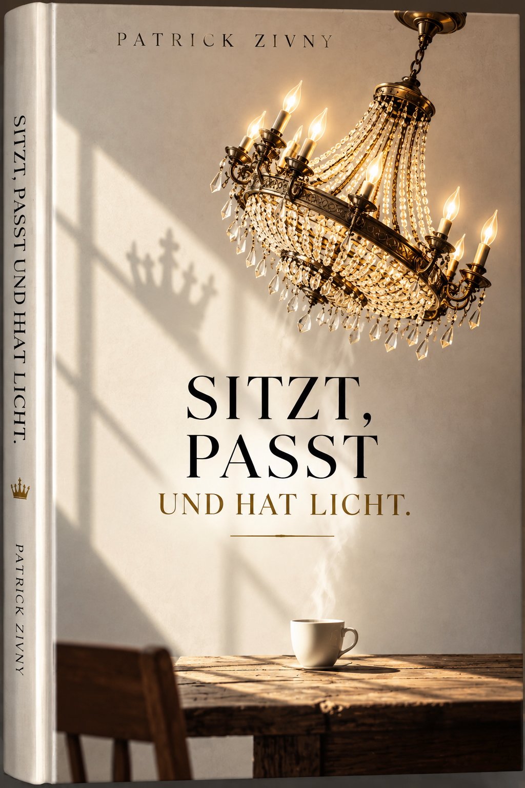 SITZT, PASST UND HAT LICHT. Buchcover